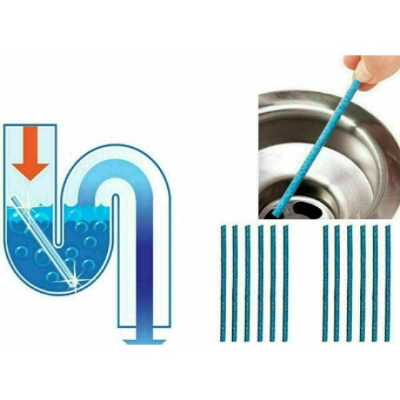 2 packs (24 tubes) SANI STICKS Deodorizing Drain Cleaner & Sink Cleaner (UK Seller)